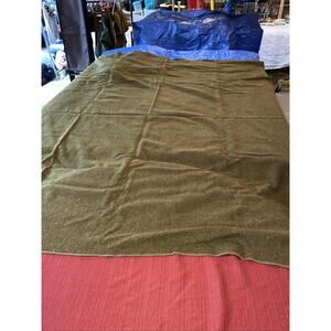 Vintage Korean War Era Wool Blanket 4-16-53